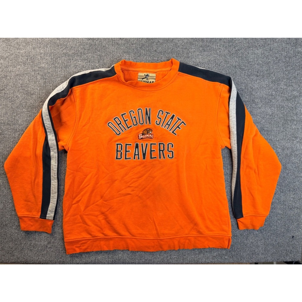 Reebok Oregon State Beavers Sweatshirt Mens Large Orange Crewneck Heisman Y2K L